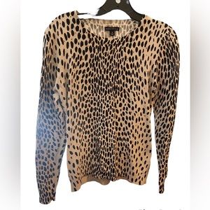 JCrew Leopard print sweater